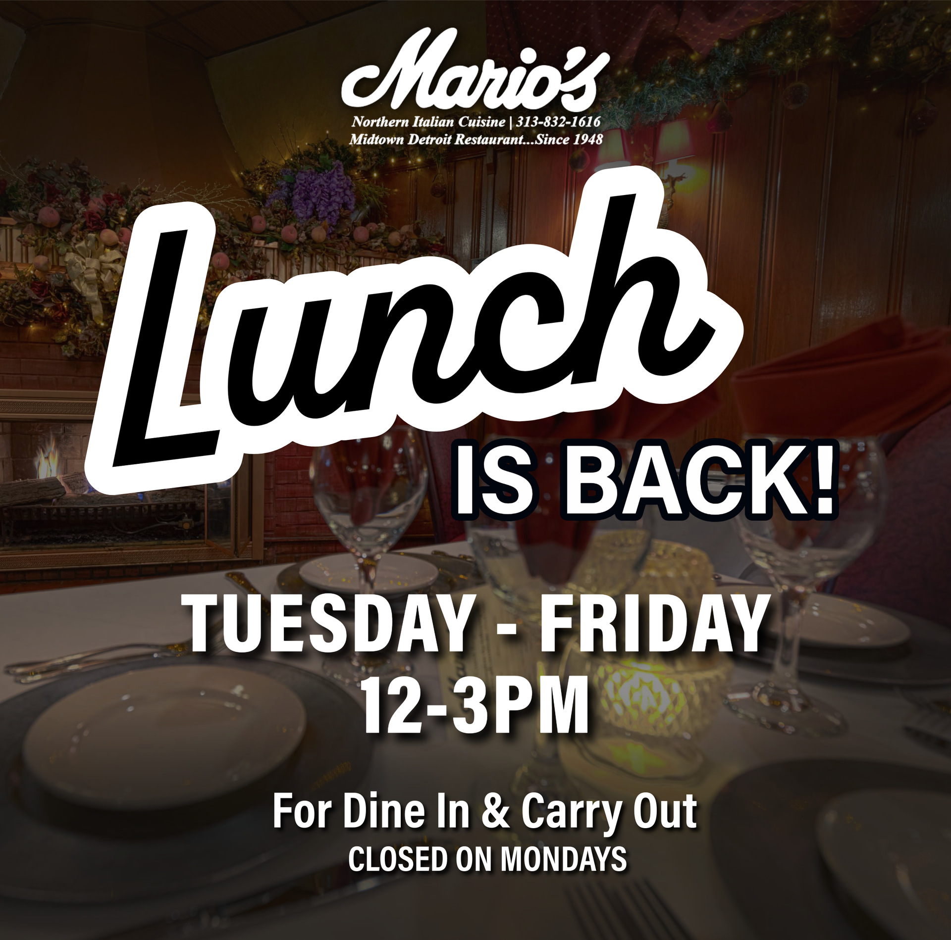Lunch is Back!