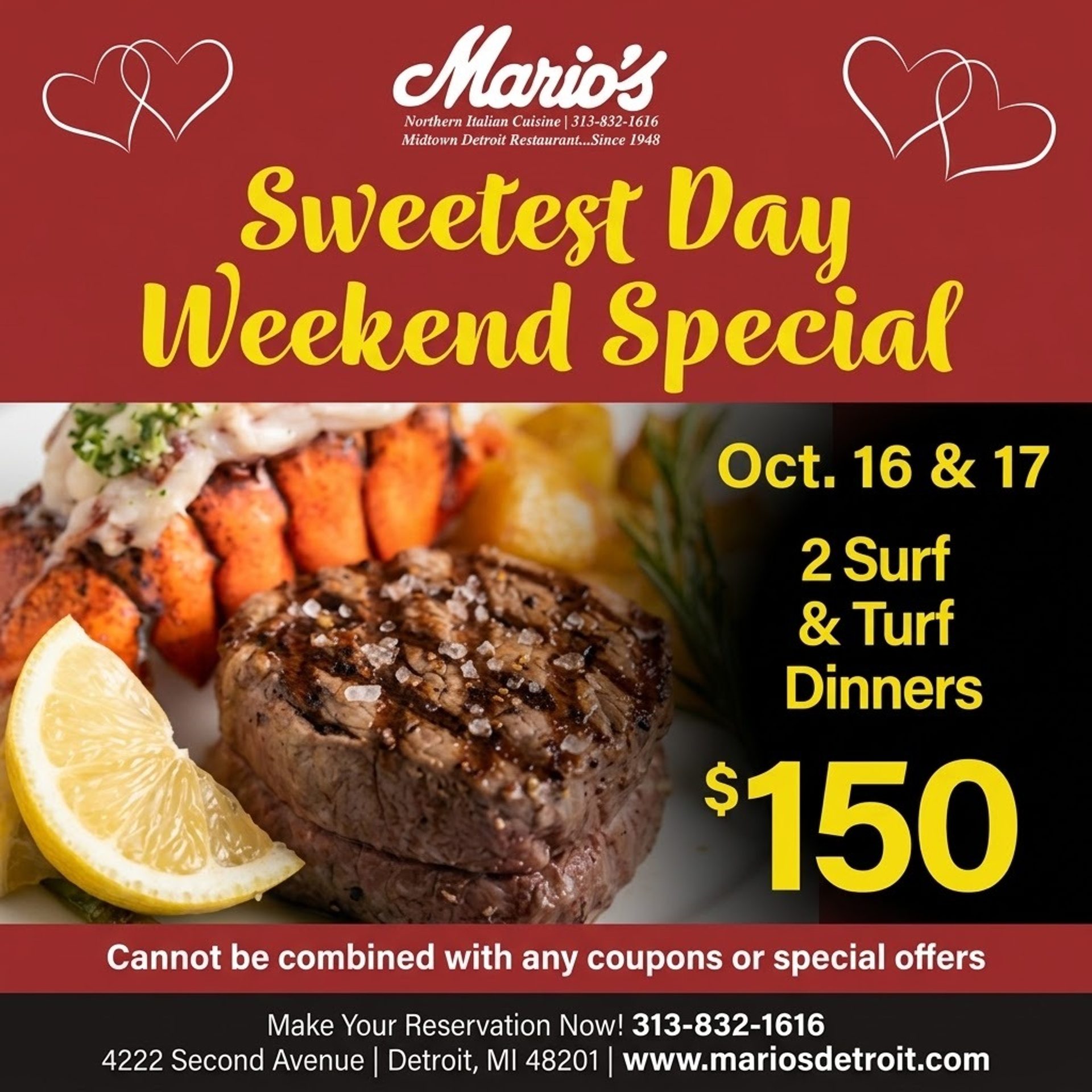 Sweetest Day Weekend Special