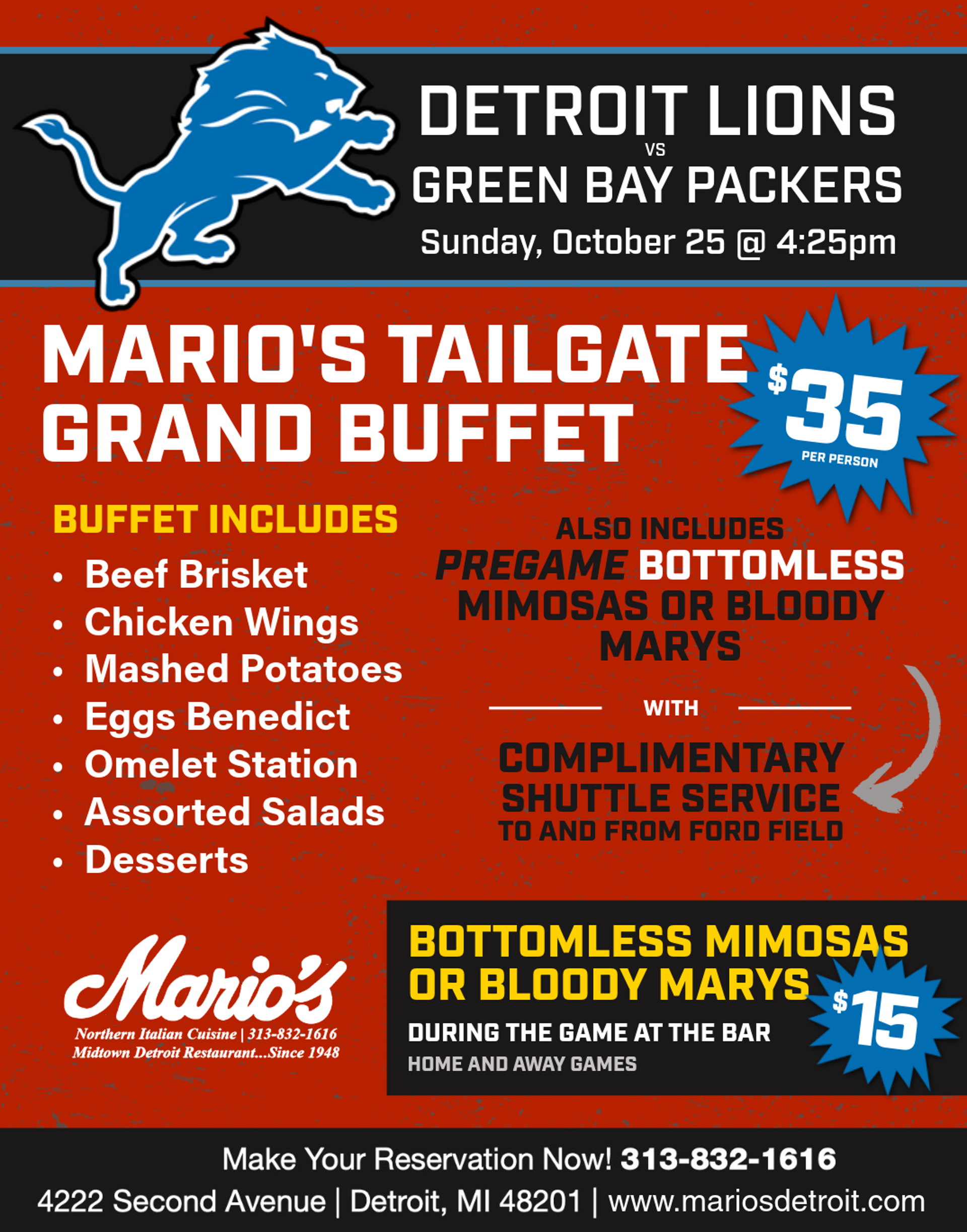 Detroit Lions vs Green Bay Packers!
